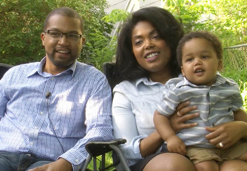 Jeremiah and Acooa Ellis live with their son, Asa, in the Summit-University neighborhood. They enjoy a revitalized University Avenue and have noticed that more homeowners in the neighborhood are sprucing up their homes and yards.