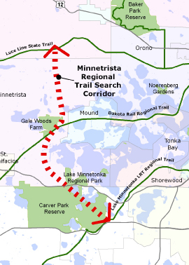 Minnetrista trail map