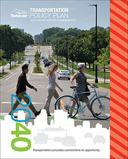 Transportation Policy Plan Summary Cover and link.